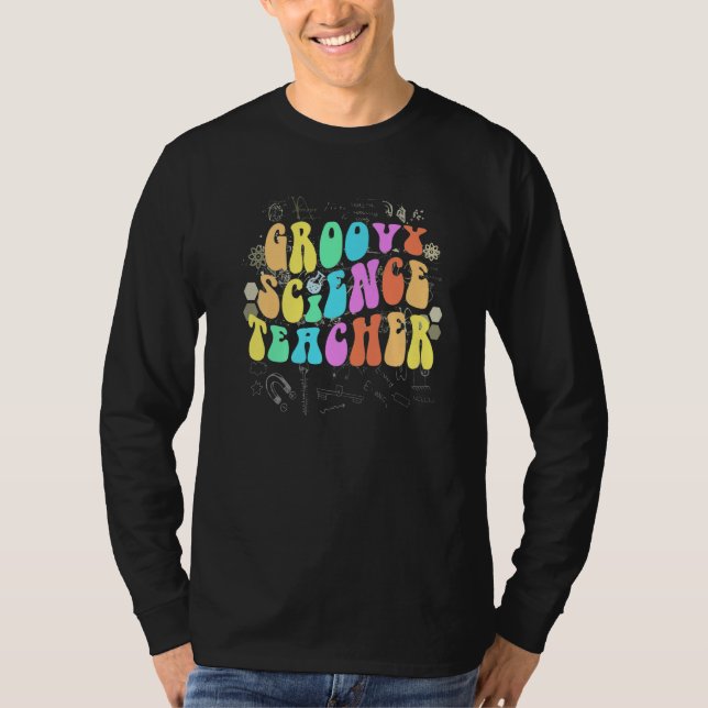 Groovy SCIENCE TEACHER Technology Crew STEM Squad  T-Shirt (Front)
