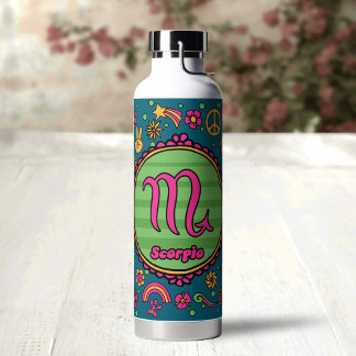 Groovy Scorpio Custom Water Bottle