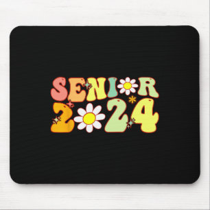 Groovy Senior 2024 Back To School Graduation Class Mouse Mat