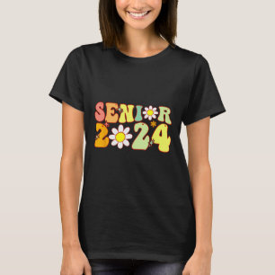 Groovy Senior 2024 Back To School Graduation Class T-Shirt