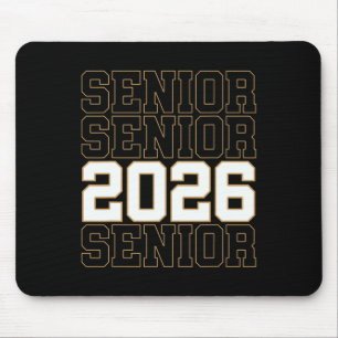 Groovy Senior 2026 Cl Of 2026 Graduate Senior Men Mouse Mat