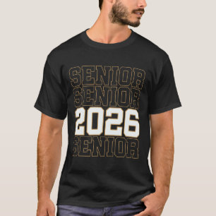 Groovy Senior 2026 Cl Of 2026 Graduate Senior Men  T-Shirt