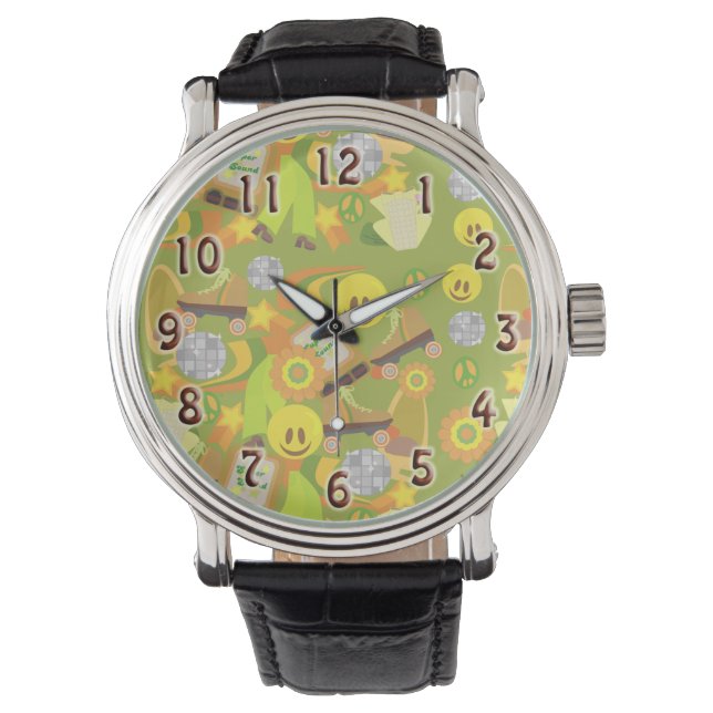 Groovy Seventies Pattern Watch (Front)