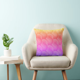 GROOVY SEVENTIES RETRO PATTERN CUSHION