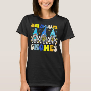 Groovy Shalom Gnomes Jew Hanukkah Pyjamas Chanuka T-Shirt