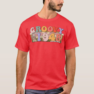 Groovy Since 1948 Retro Hippie 75th Birthday gift T-Shirt