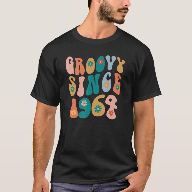 Groovy Since 1964 58th Birthday Hippie Style 58 Ye T-Shirt (Front)