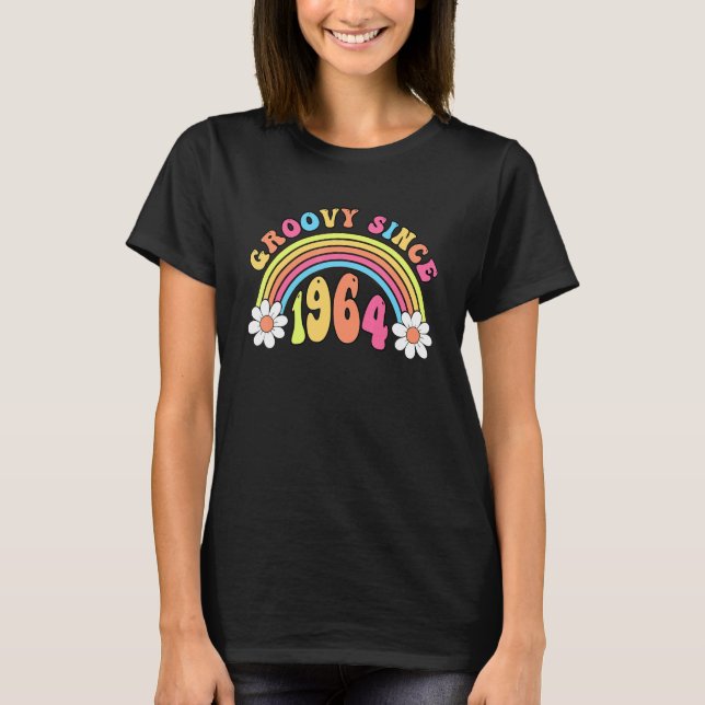 Groovy Since 1964 Vintage Retro Birthday T-Shirt (Front)