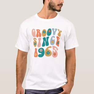 Groovy Since 1965 57Th Birthday Hippie Style 57 Ye T-Shirt