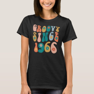 Groovy Since 1966 56th Birthday Hippie Style 56 Ye T-Shirt
