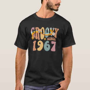 Groovy Since 1967 55 Years Old 55th Birthday Vinta T-Shirt