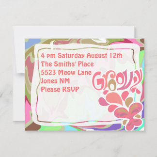 Groovy Sixties Party Invitation