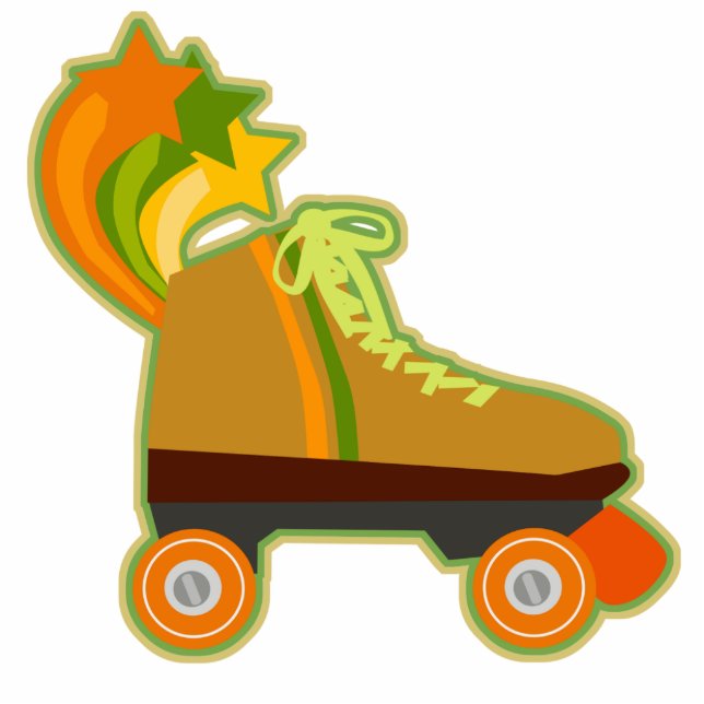 Groovy Skate Cutout Sculpture Standing Photo Sculpture (Front)