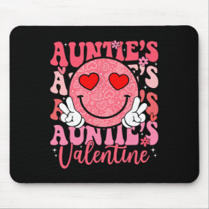 Groovy Smile Face Auntie's Valentine Daughter Niec Mouse Mat