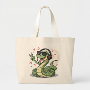 Groovy Snake Beats with Music Funny Bags Design