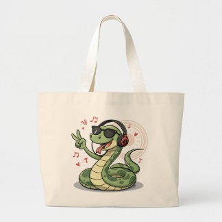 Groovy Snake Beats with Music Funny Bags Design