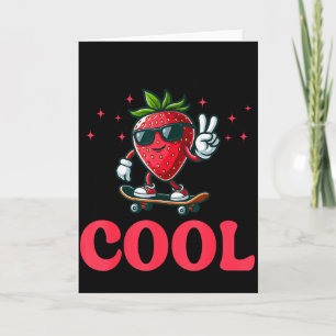Groovy So Berry Cool Fruit Lover Strawberry Season Card