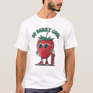 Groovy So Berry Cool Fruit Lover Strawberry T-Shirt