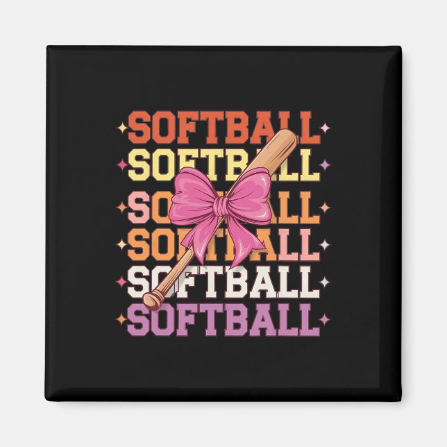 Groovy Softll Coquette Bow Softll Lover Softll _2  Magnet (Front)