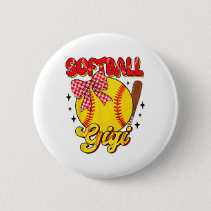 Groovy Softll Gigi Coquette Bow Mothers Day Sports 6 Cm Round Badge