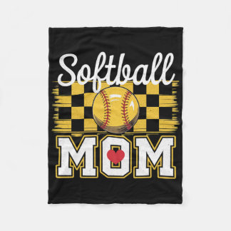 Groovy Softll Mom Mother Softll Mom  Fleece Blanket