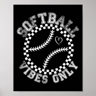 Groovy Softll Womens Girls Softll Poster