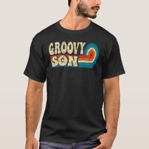 Groovy Son 70s Aesthetic Nostalgia 1970's Retro So T-Shirt