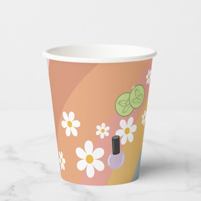 Groovy Spa Birthday Paper cup (Front)