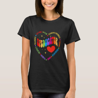 Groovy SPED Teacher Speducator Crew Special Educat T-Shirt