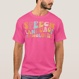 Groovy Speech Language Pathologist Leopard Speech T-Shirt
