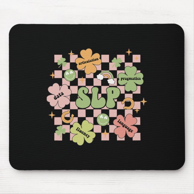 Groovy Speech Language Pathology St Patricks Day S Mouse Mat (Front)
