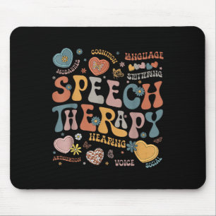 Groovy Speech Therapy Language Pathologist Slp Hea Mouse Mat