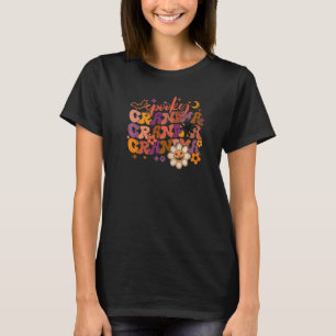 Groovy Spooky Grandma Halloween Party Faboolous Gr T-Shirt