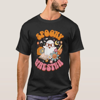 Groovy Spooky Maestra Retro Spanish Teacher Hallow T-Shirt