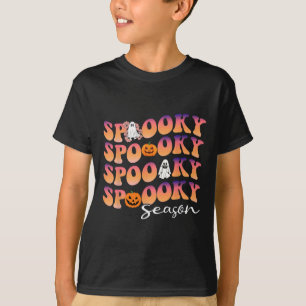 Groovy Spooky Season cute Pumpkin Halloween T-Shirt