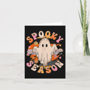 Groovy Spooky Season Ghost Halloween Card