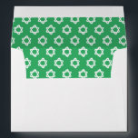 Groovy Star of David Jewish Bar Bat Mitzvah Green<br><div class="desc">Perfect envelope to match with an invitation or mazel tov for a bar/bat mitzvah! Hand made art for you with handmade star of david pattern on the inside side! FULLY CUSTOMIZABLE! Click on “Personalise” above to edit the return address text. Click "edit using design tool" to adjust the fonts, colours...</div>