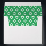 Groovy Star of David Jewish Bar Bat Mitzvah Green Envelope<br><div class="desc">Perfect envelope to match with an invitation or mazel tov for a bar/bat mitzvah! Hand made art for you with handmade star of david pattern on the inside side! FULLY CUSTOMIZABLE! Click on “Personalise” above to edit the return address text. Click "edit using design tool" to adjust the fonts, colours...</div>
