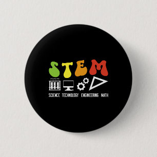 Groovy Stem Teacher Appreciation Stem Teaching 6 Cm Round Badge