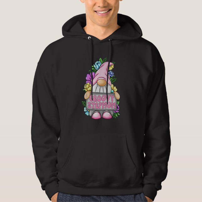 Groovy Stepmom Gnome Happy Mothers Day For Mom Gno Hoodie (Front)