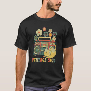 Groovy Style Cat  Soul Flowers Wildflower Cat T-Shirt