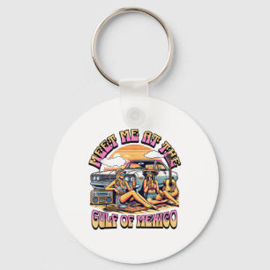 Groovy Summer Gulf Of Mexico Forever Beach Golfo D Key Ring