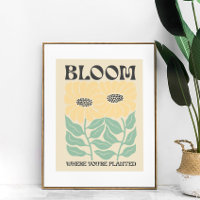 Groovy Sunflowers "Bloom where You're Planted"
