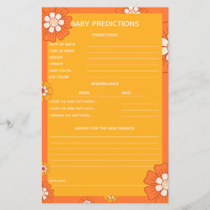 Groovy Sunshine Retro Baby Predictions and Advice