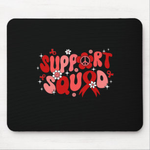 Groovy Support Squad Brain Aneurysm Awareness Gift Mouse Mat