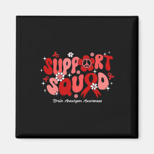 Groovy Support Squad Brain Aneurysm Awareness Magnet