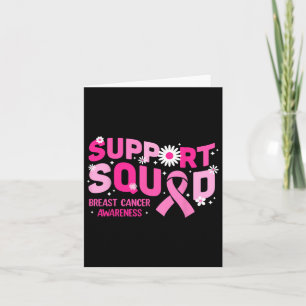 Groovy Support Squad Breast Cancer Awareness Pink Card