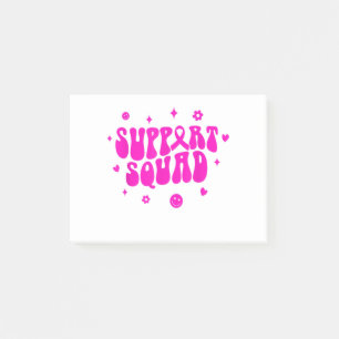 Groovy Support Squad Breast Cancer Awareness We We Post-it Notes