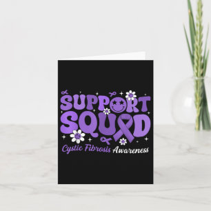 Groovy Support Squad Cystic Fibrosis Awareness Pur Card