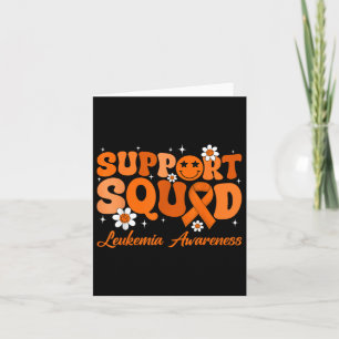 Groovy Support Squad Leukaemia Awareness Month Ora Card